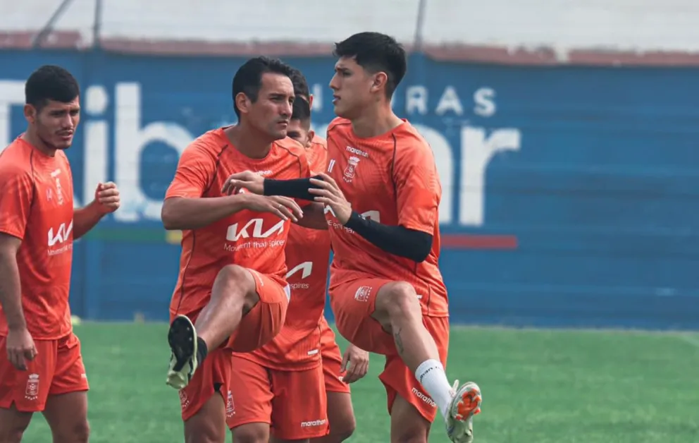 Un entrenamiento del cuadro cruceño. Foto: Club Blooming.