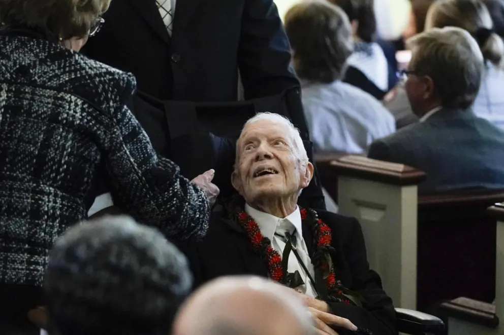 Jimmy Carter en una imagen del 29 de noviembre de 2023. Foto: EFE