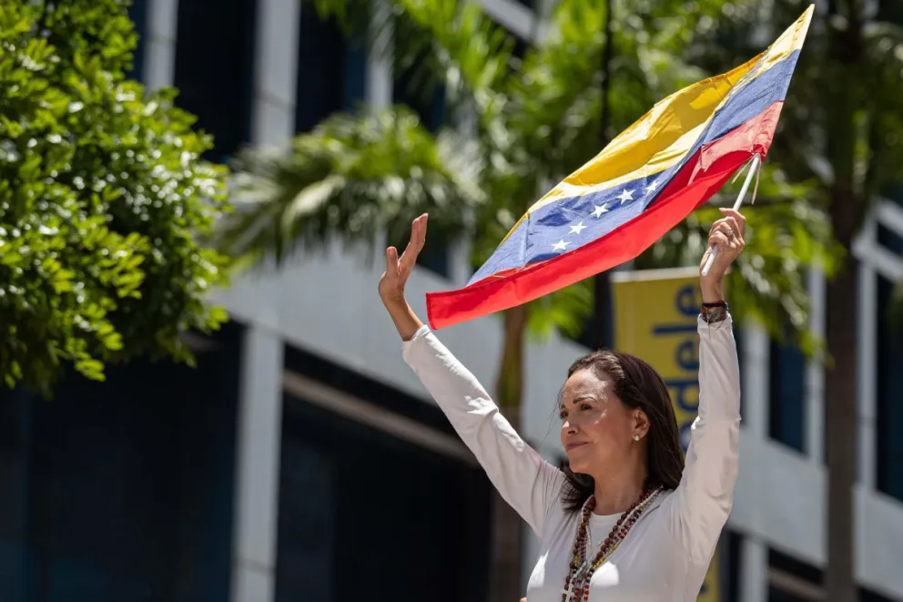 La líder opositora venezolana, María Corina Machado. Foto: EFE 
