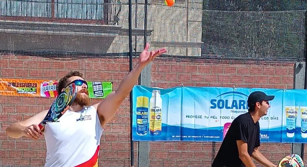 Los vencedores de dobles varones. Foto: Patricia Cortes.