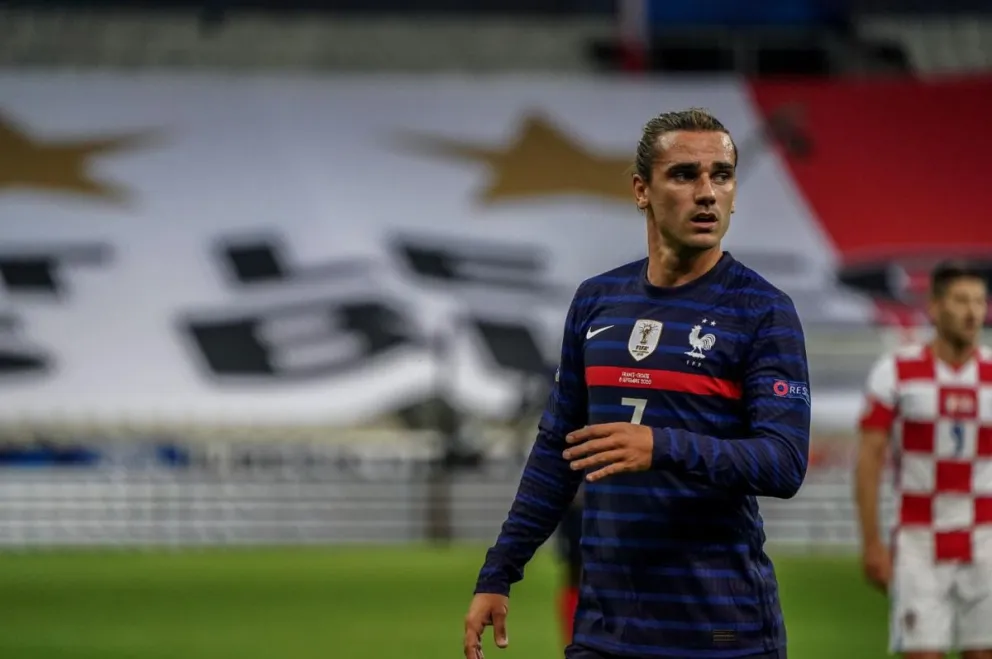 El delantero francés en un pasado partido con su selección. Foto: Antoine Griezmann.