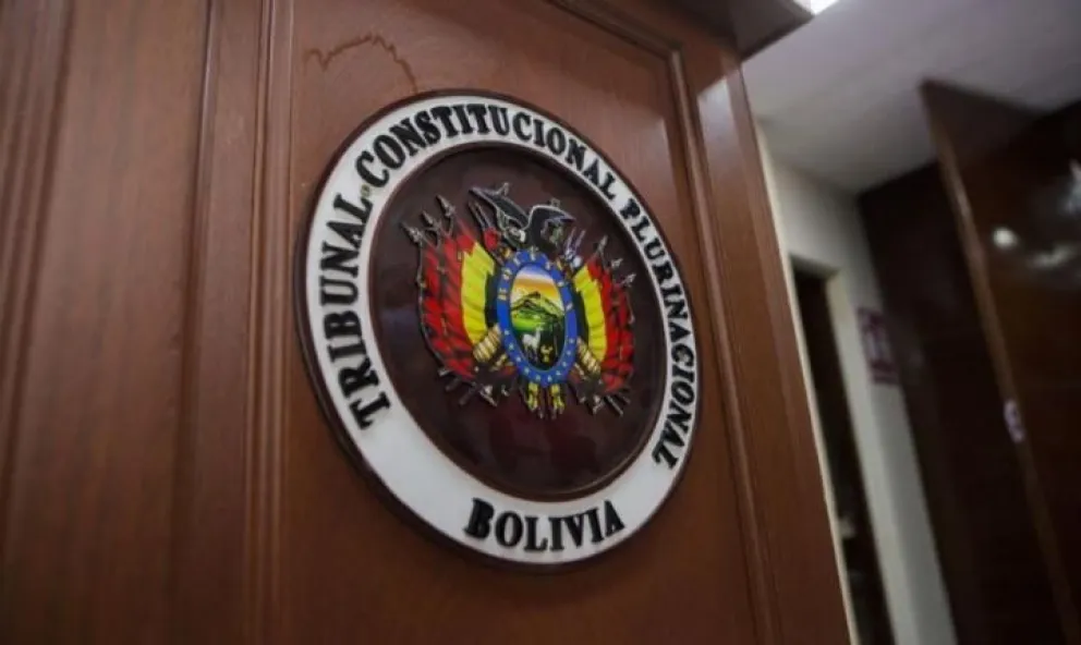 El logo del TCP, institución cuya sede se encuentra en la ciudad de Sucre. Foto: ABI