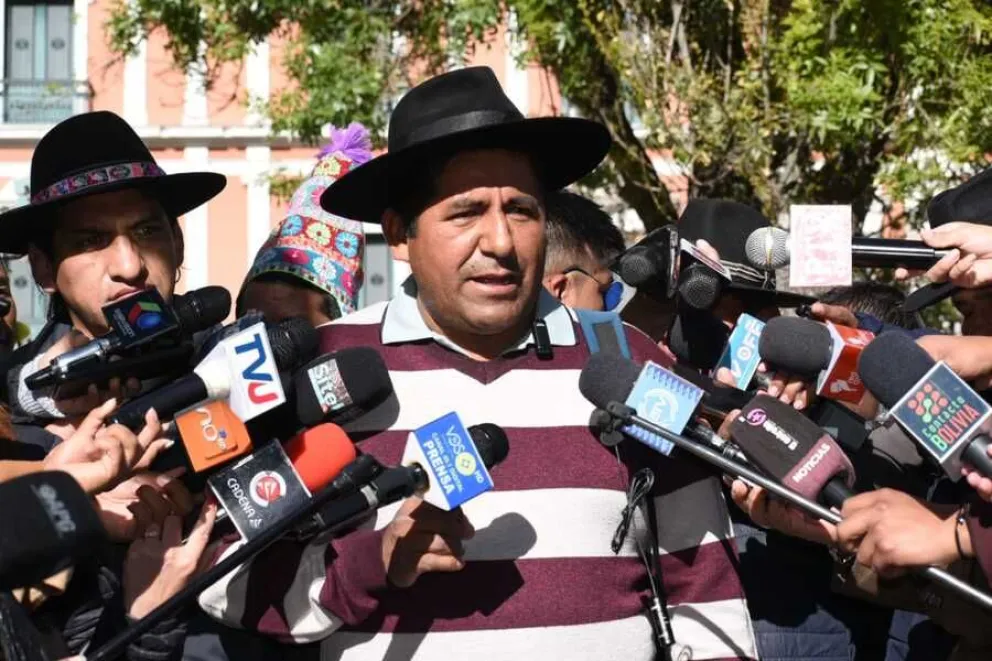 Mario Seña, dirigente campesino del Pacto de Unidad "arcista". Foto: ABI