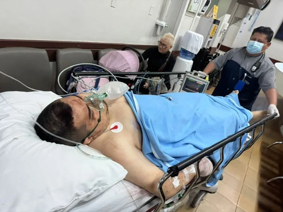 El Colla fue baleado en Cotoca, el domingo. Foto: DTV