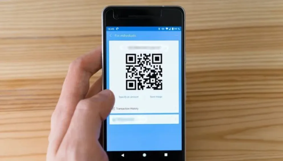 Código QR en un celular. Foto: Red Uno