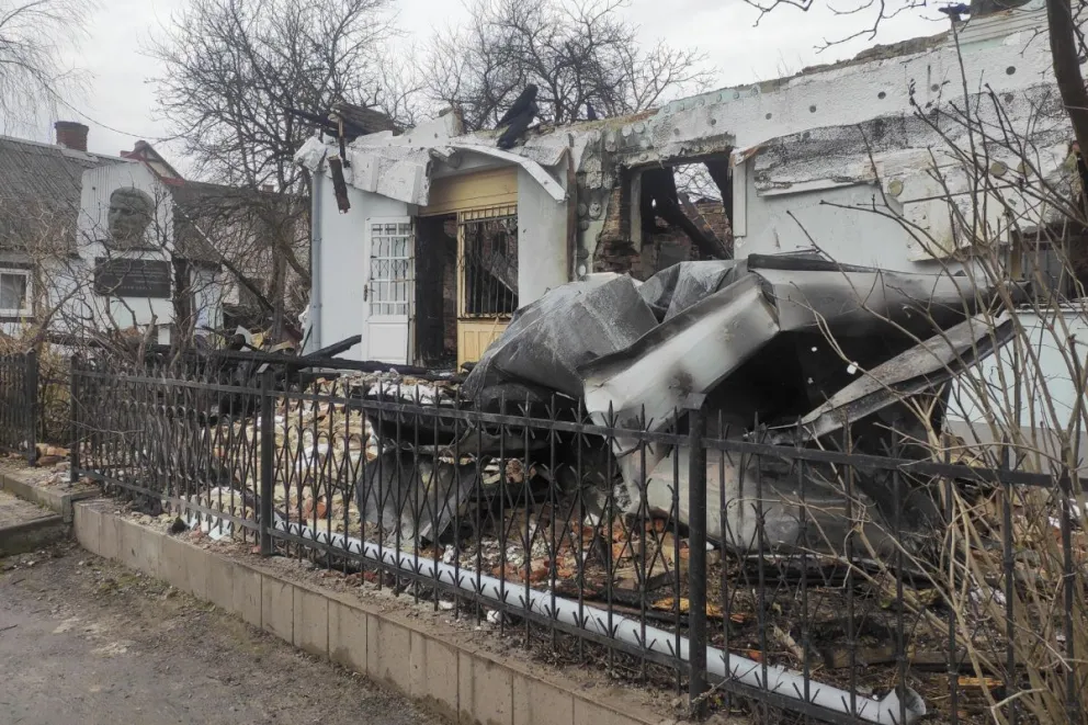 Un museo destruido en Leópolis, Ucrania. Foto: EFE