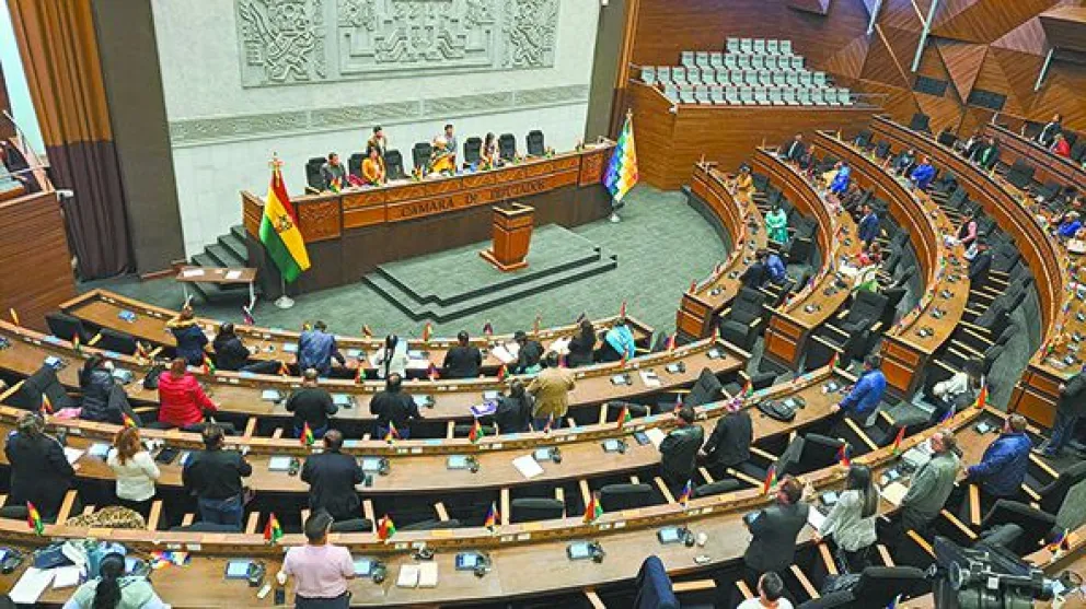 Una sesión anterior de la Asamblea Legislativa Plurinacional. Foto: Archivo