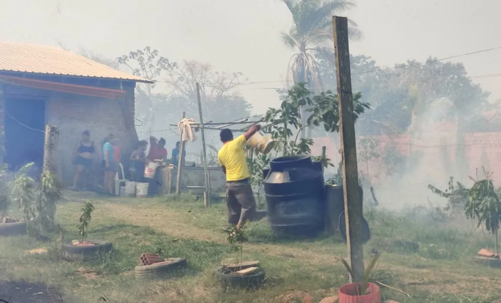 Un incendio forestal en una provincia de Beni. Foto: APG