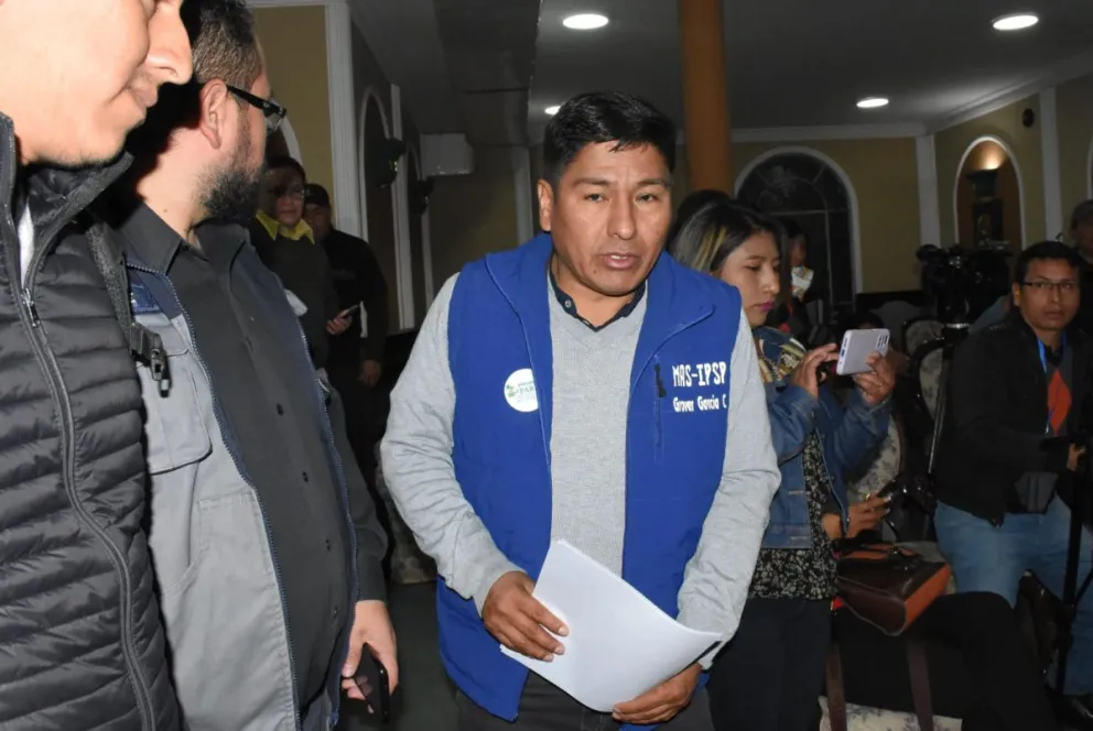 Grover García, presidente del ala "arcista" del MAS. Foto: APG