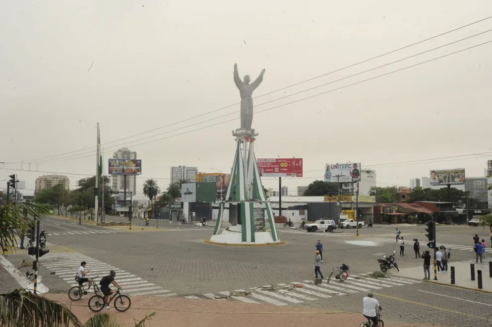 El Cristo, desierto este viernes en Santa Cruz. Foto: APG
