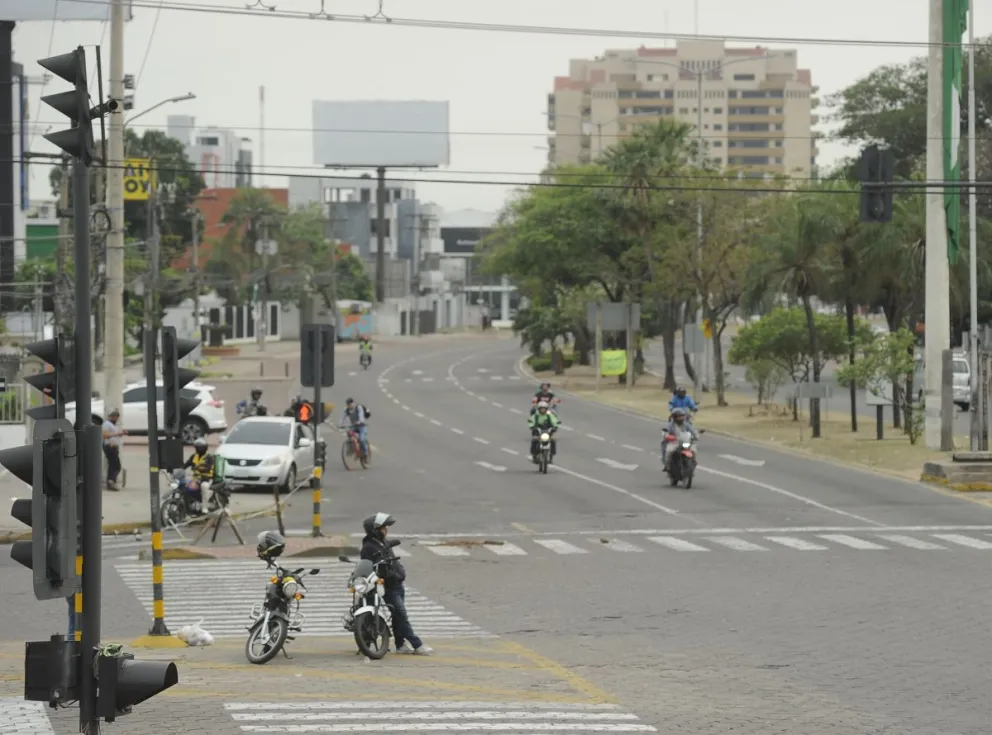 Jornada de paro en la ciudad de Santa Cruz. Foto: APG
