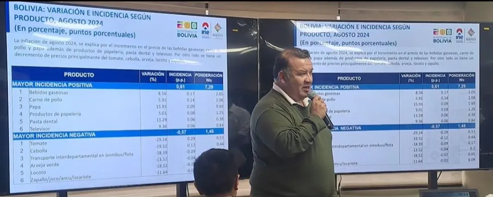 El director del Instituto Nacional de Estadística (INE), Humberto Arandia. Foto: captura
