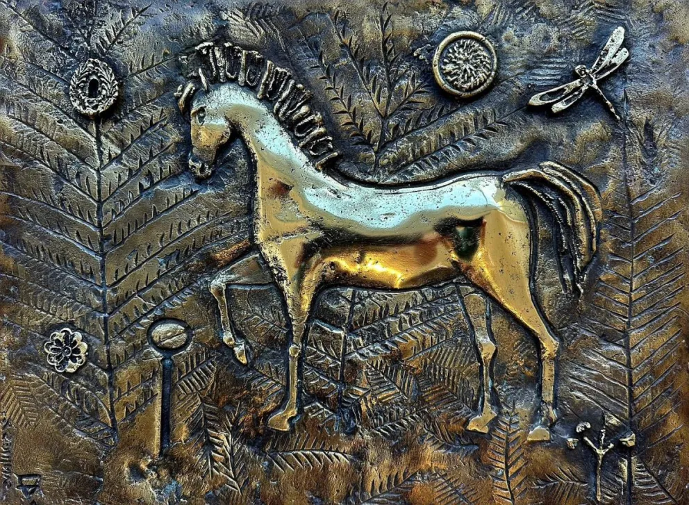 Una de las piezas de la muestra de Carolina Sanjinés. FOTO: Daniela Mérida Gallery