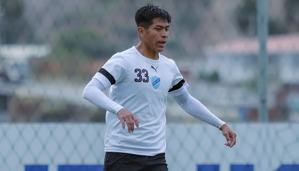 Ervin Vaca durante un entrenamiento con la Academia. Foto: Club Bolívar.