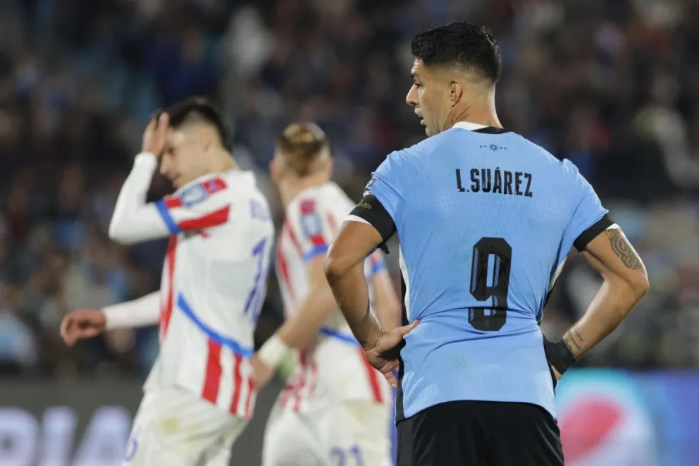 Luis Suárez durante su último partido con la selección uruguaya. Foto: EFE.