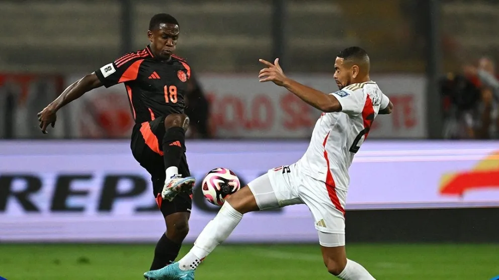 Incidencia del partido entre Perú y Colombia. Foto: Conmebol.