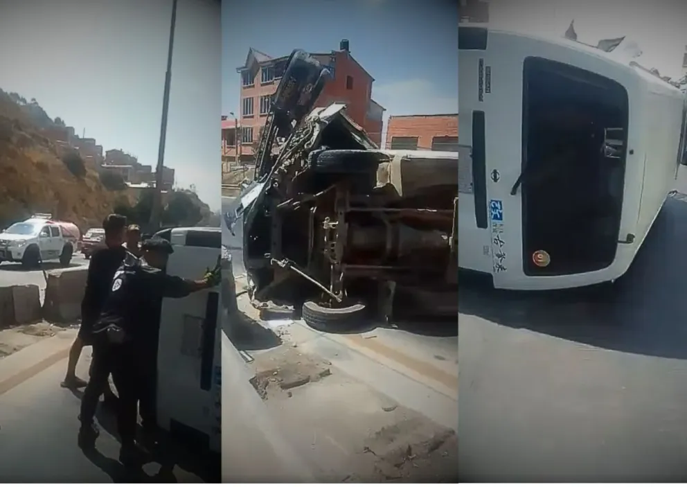 El siniestro se registró este sábado en la autopista. Foto: Capturas de video 