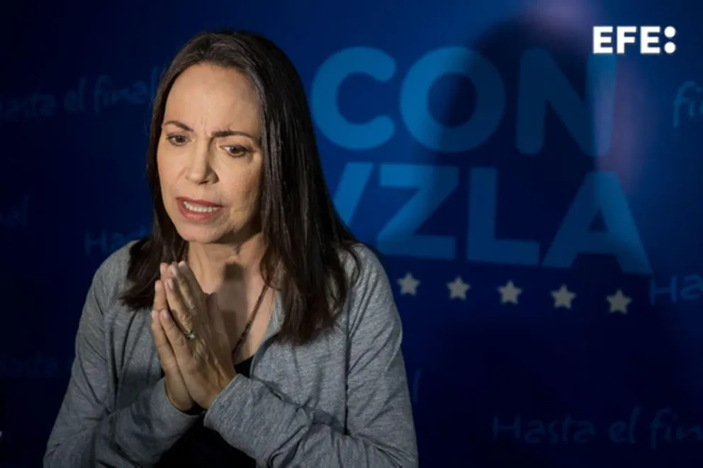 La líder opositora de Venezuela María Corina Machado. Foto: EFE
