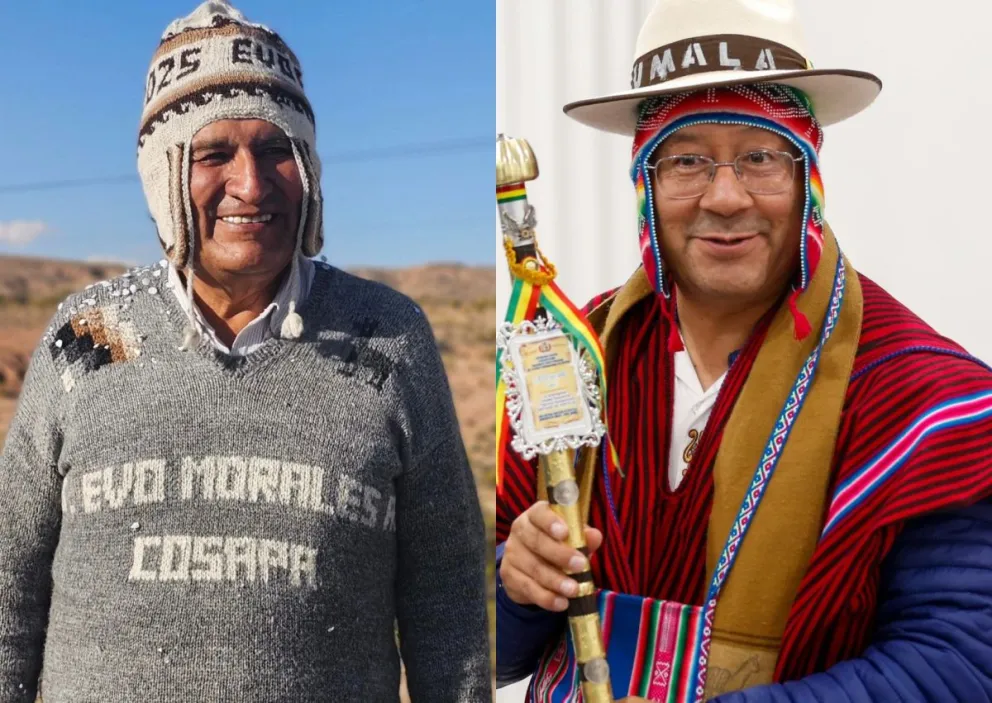 El exmandatario Evo Morales y el presidente Luis Arce. Foto: Redes sociales de ambos políticos 