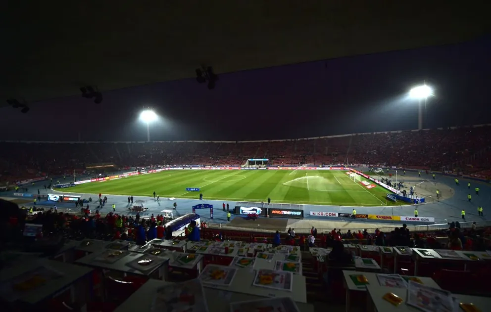 El estadio nacional de Santiago lucirá semivacío en la jornada del próximo martes. Foto: Andina