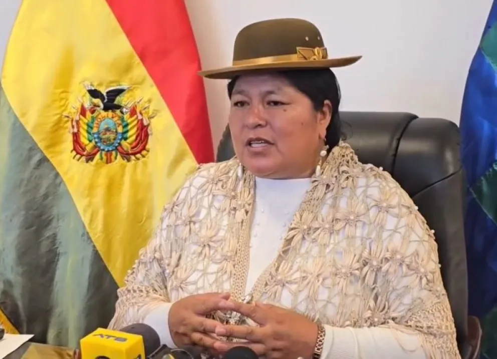 La senadora "evista" del MAS, Simona Quispe. Foto: Captura de video