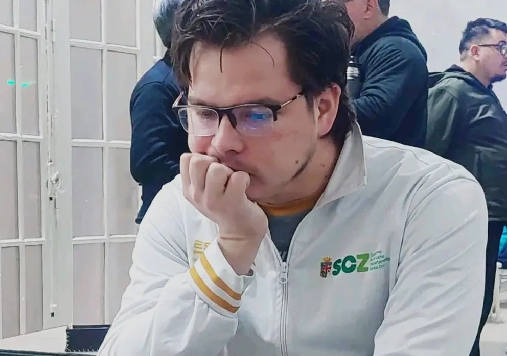 El ajedrecista cruceño José Gemy, Foto: Federación Boliviana de Ajedrez.