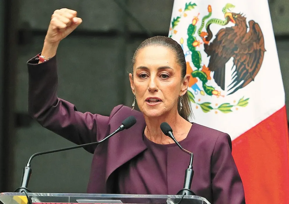 La presidenta electa de México, Claudia Sheinbaum, en un acto protocolar. Foto: EFE 