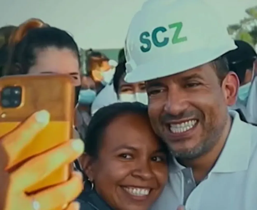 Una captura de parte del video que posteó Camacho este martes.