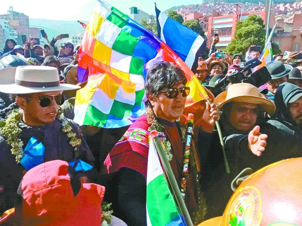 Evo Morales en uno de los actos proselitistas, en 2024. Foto: Archivo