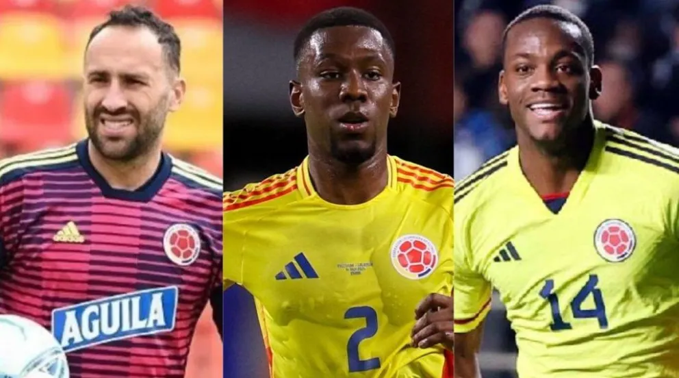 Ospina (izq), Cuesta y Durán, son las bajas seguras de Colombia. 