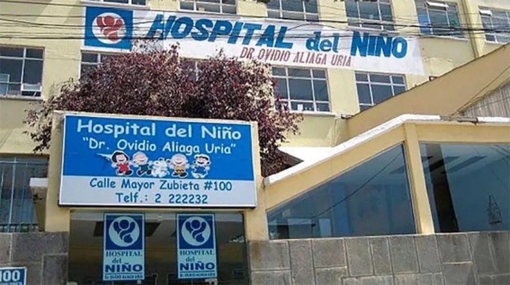 El hospital del Niño, en La Paz. Foto: RC Bolivia