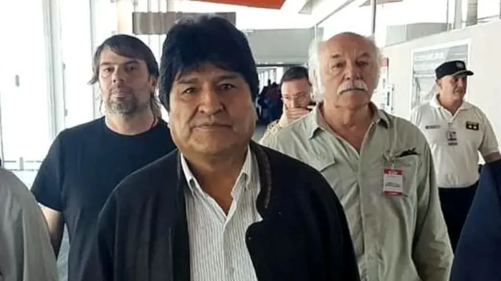 Evo Morales en el aeropuerto de Buenos Aires, en diciembre de 2019. Foto: EPA
