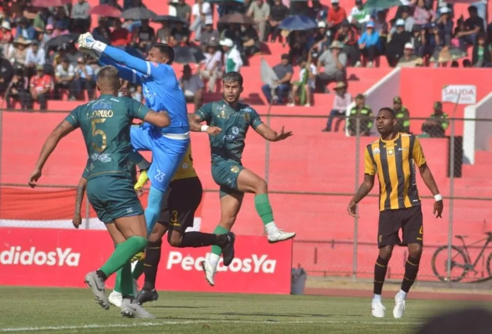 Del partido que Tomayapo le ganó a The Strongest por 2 a 0 el pasado 18 de agosto. Foto: APG