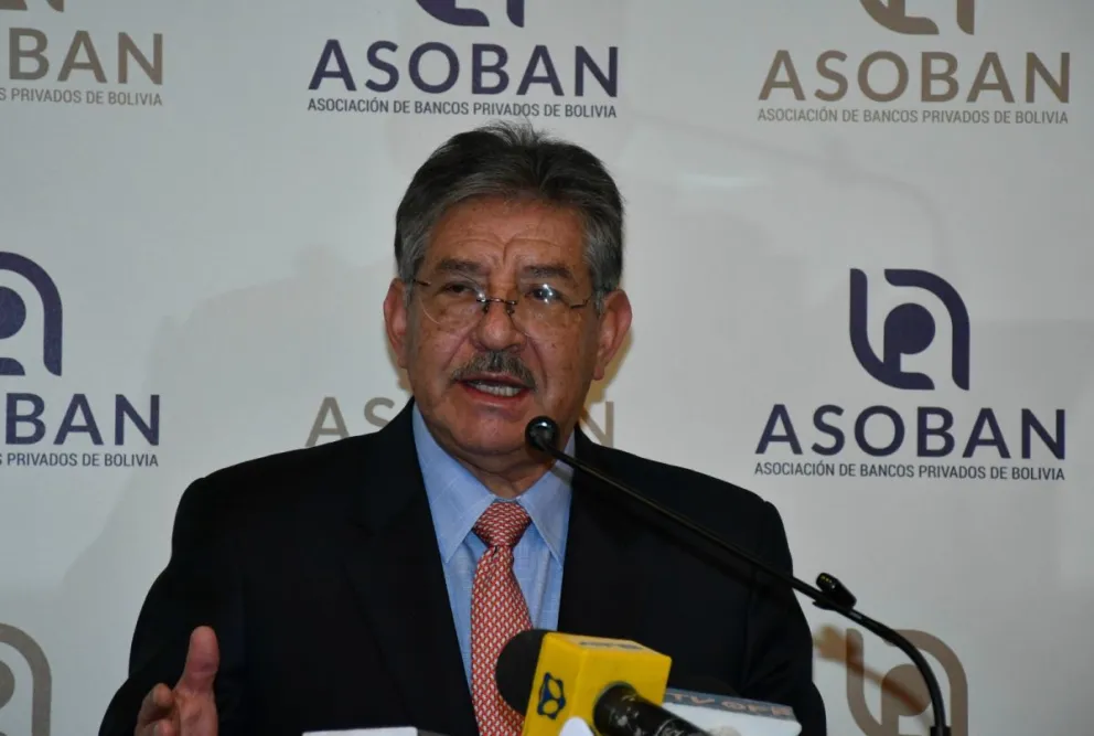 El secretario Ejecutivo de la Asociación de Bancos Privados de Bolivia (Asoban), Nelson Villalobos. Foto: APG