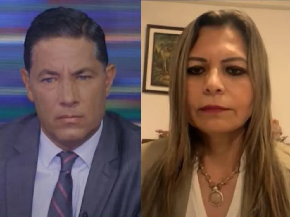 Captura de video de la entrevista en CNN a la exfiscal Gutiérrez.