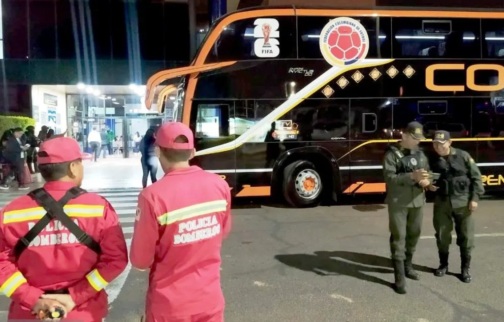 El dispositivo de seguridad que se montó el viernes en el aeropuerto del valle. Foto: Opinión