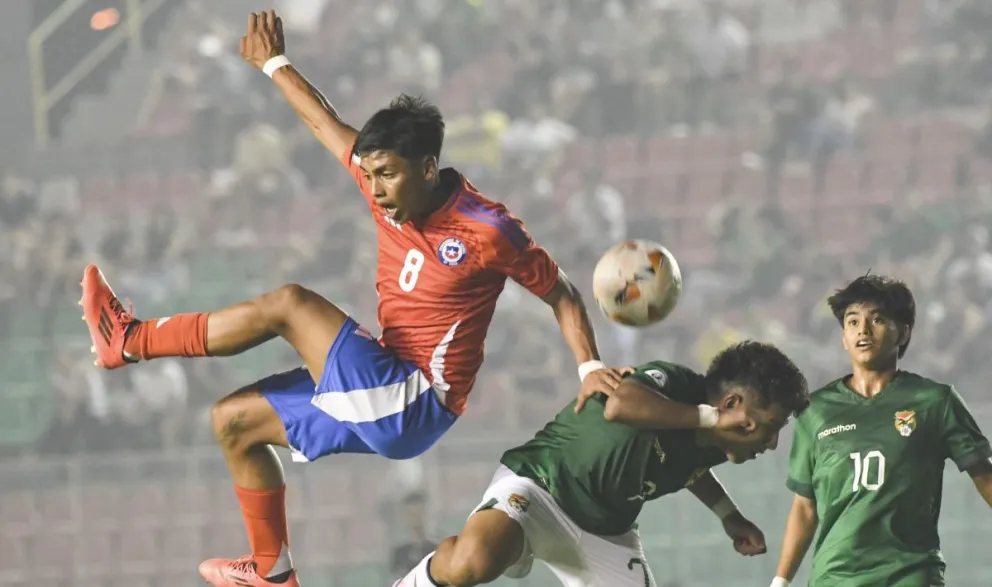 La Verde Sub-15 volvió a perder este domingo en el Sudamericano de Santa Cruz. Foto: Selección Chilena. 