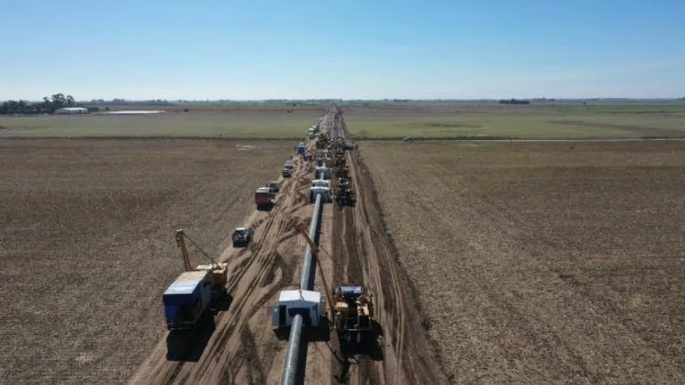 Las obras ejecutadas para la reversión del Gasoducto Norte. Fuente. Energía Argentina.