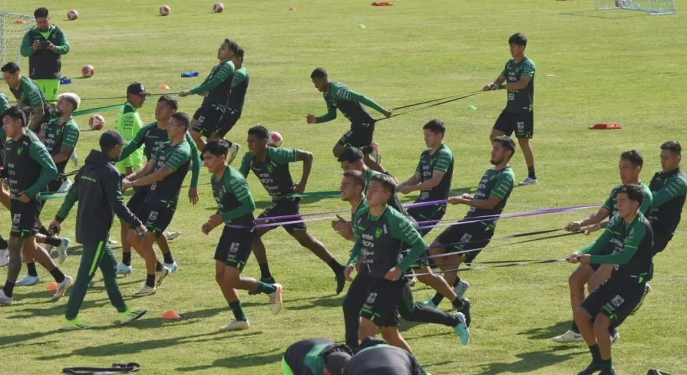 La Verde ingresó en la última parte de su preparación para recibir a Colombia. Foto: APG.