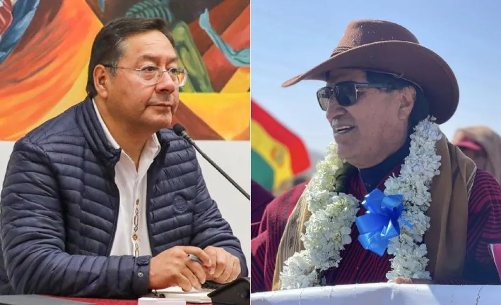 Las acusaciones entre Arce y Morales continúan evidenciando una crisis interna en el MAS. Foto: Composición