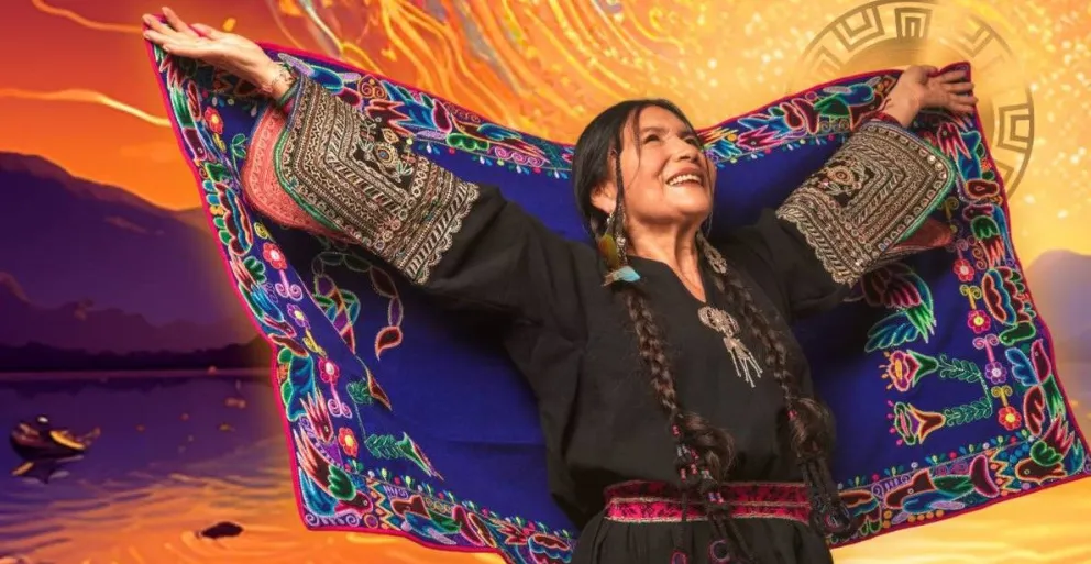 Imagen de la portada del nuevo álbum, tomada de Facebook de Luzmila Carpio.