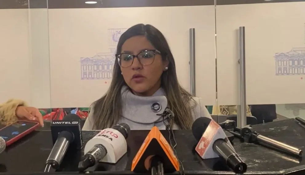 La subjefa de bancada de la Alianza Libre, Lissa Claros. Foto: APG