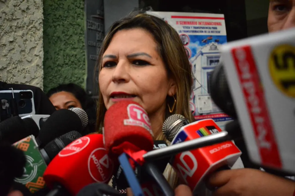 La fiscal de Tarija, Sandra Gutiérrez. Foto: APG