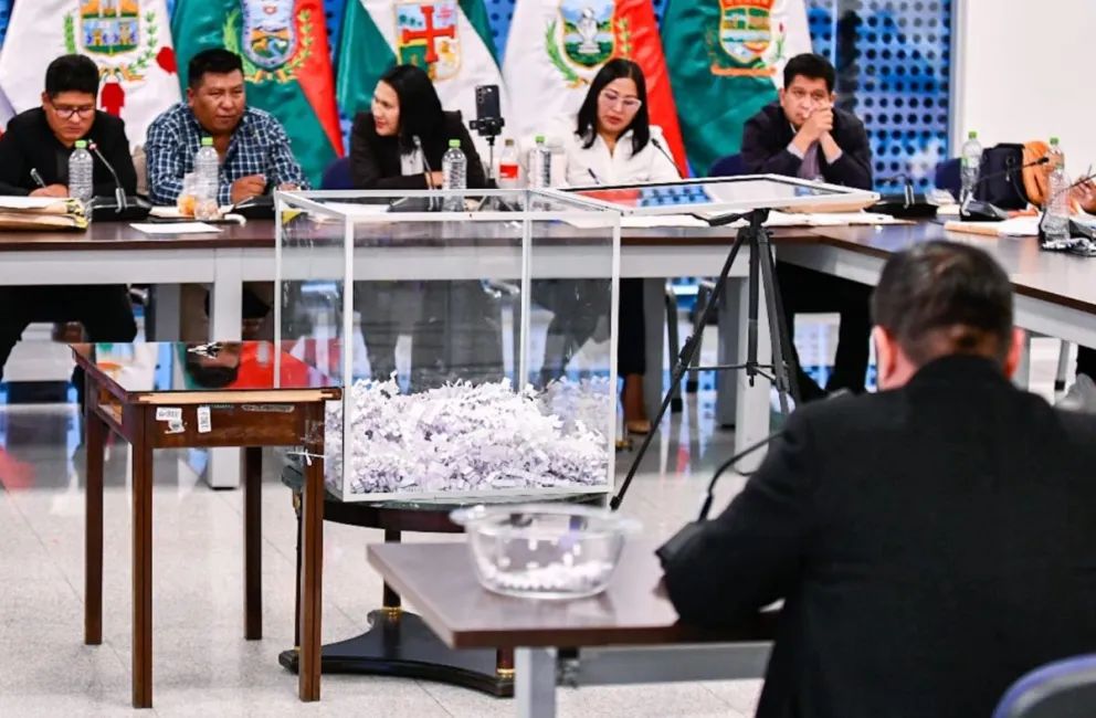 Una fase de la selección de candidatos a fiscal general en la Asamblea Legislativa. Foto: Senado