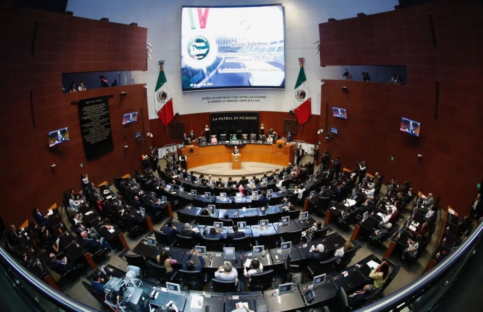 Una sesión anterior del Senado de México. Foto: Senado de la República