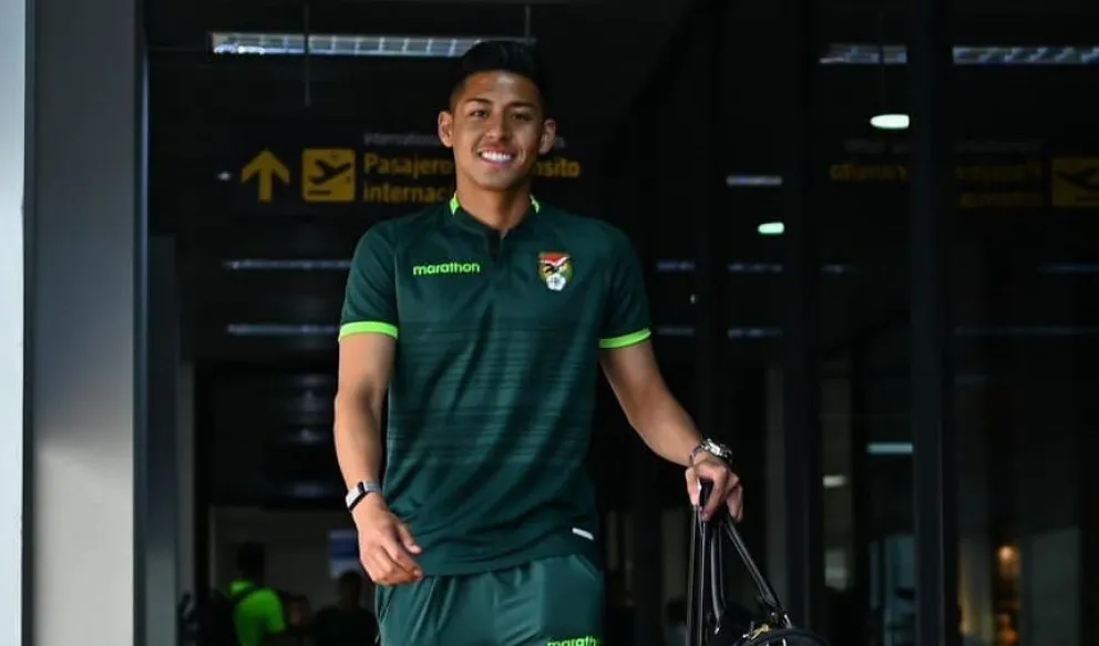 Ramiro Vaca con la indumentaria de la Selección nacional. Foto: FBF.