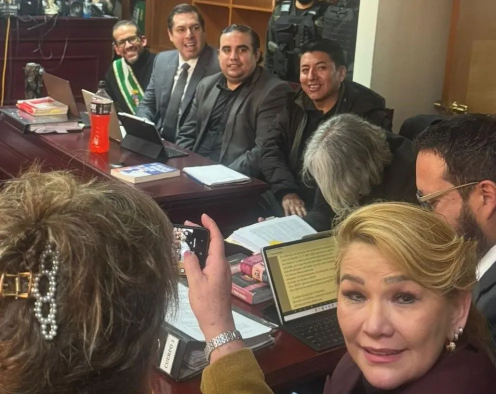 Los procesados durante la audiencia de este jueves. Foto: APG