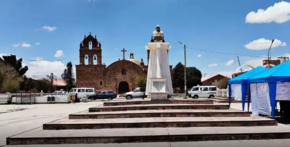 La plaza principal del municipio de Laja. Foto: AMUN