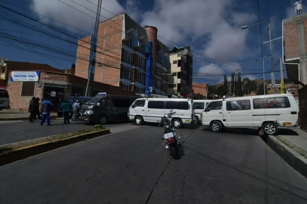 Uno de los puntos de bloqueo. Foto: APG 