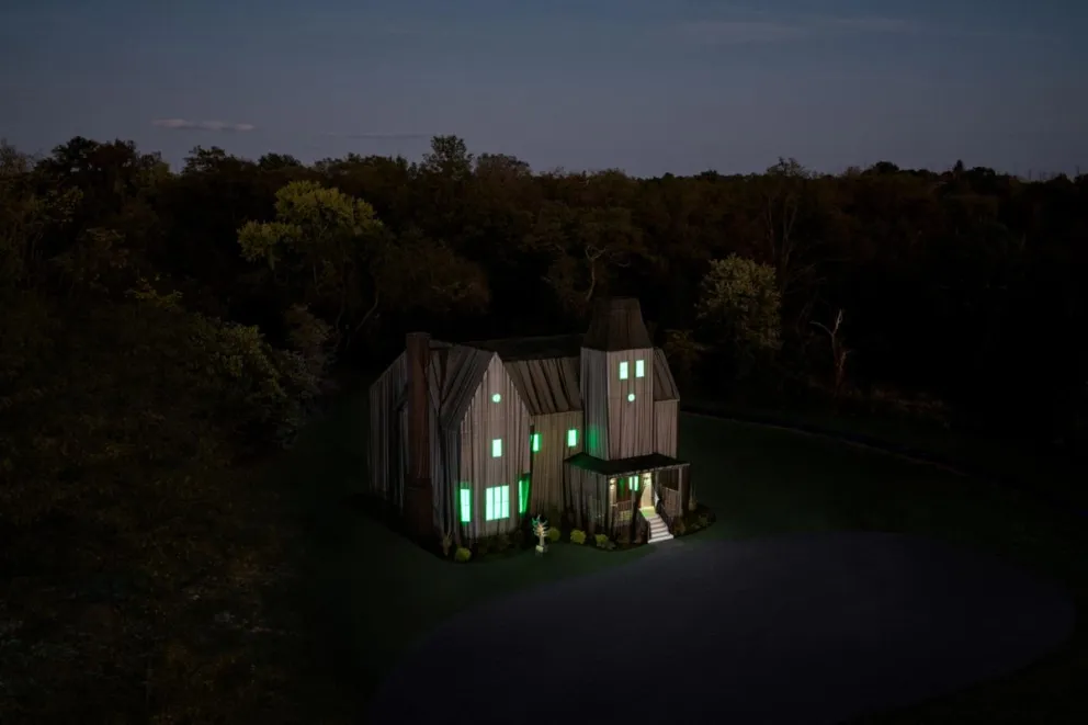 La casa de la película Beetlejuice, en Nueva Jersey, EEUU. Foto: EFE